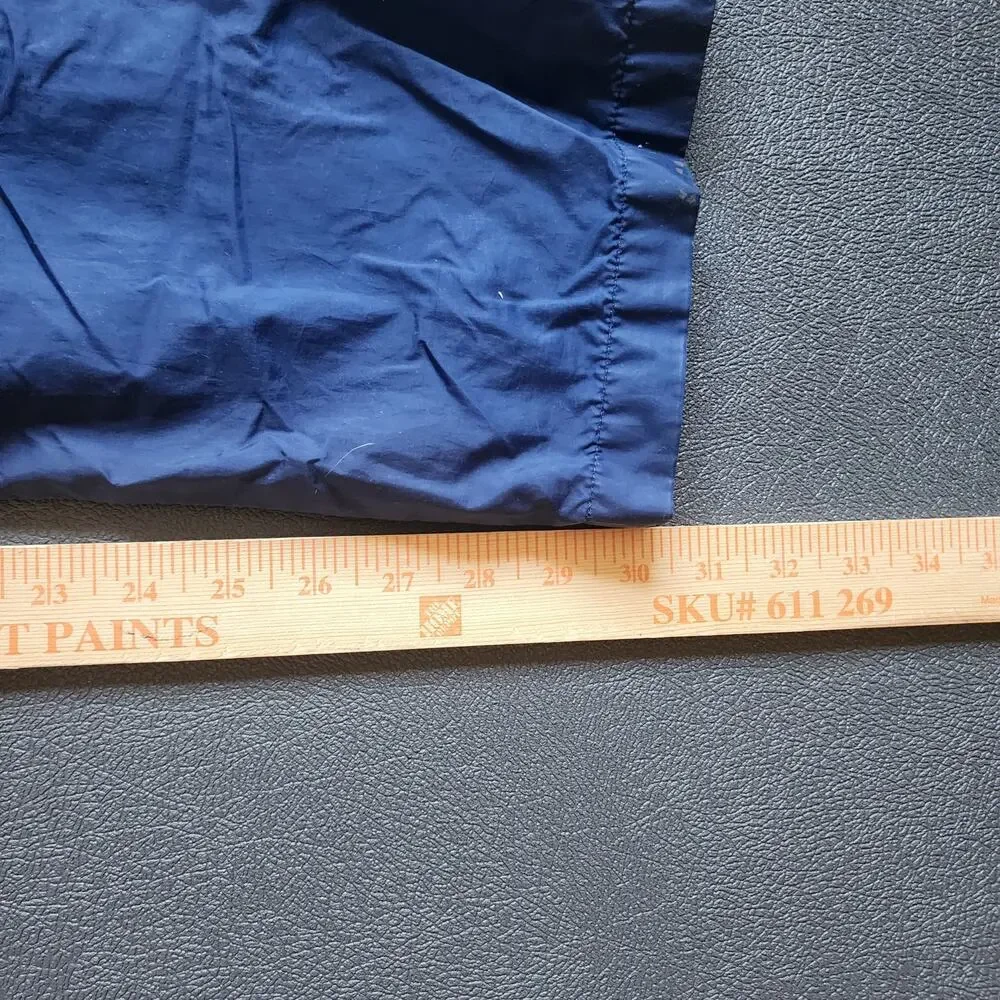 Vintage Adidas Navy Essential Three Striped Nylon Sweatpants Large
